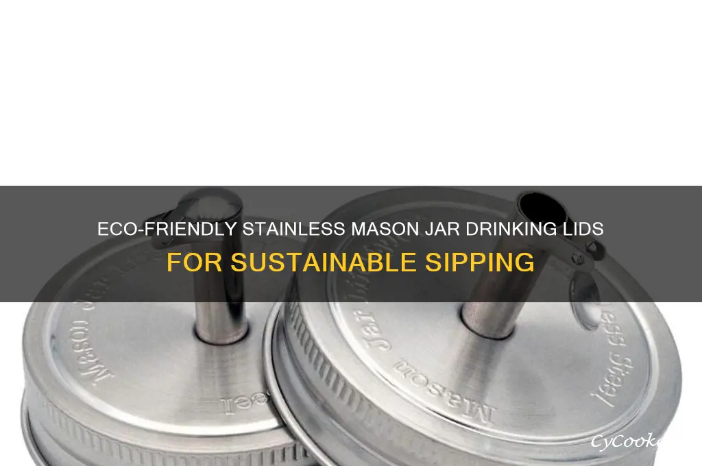 mason jar drinking lids stainless
