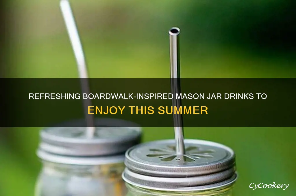 mason jar drinks boardwalk