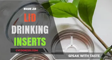 Creative Mason Jar Lid Inserts for Easy Drinking and Sipping