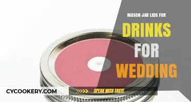 Elegant Mason Jar Lids for Wedding Drinks: Perfect Rustic Charm