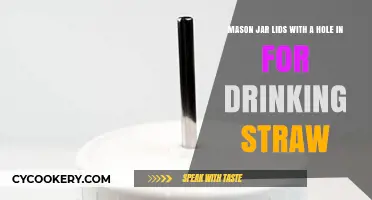 Eco-Friendly Mason Jar Lids with Straw Holes for Easy Sipping