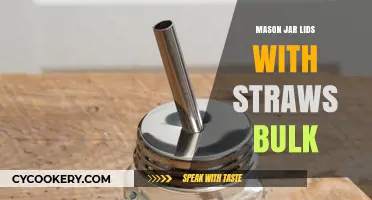 Eco-Friendly Bulk Mason Jar Lids with Straws for Parties & Events