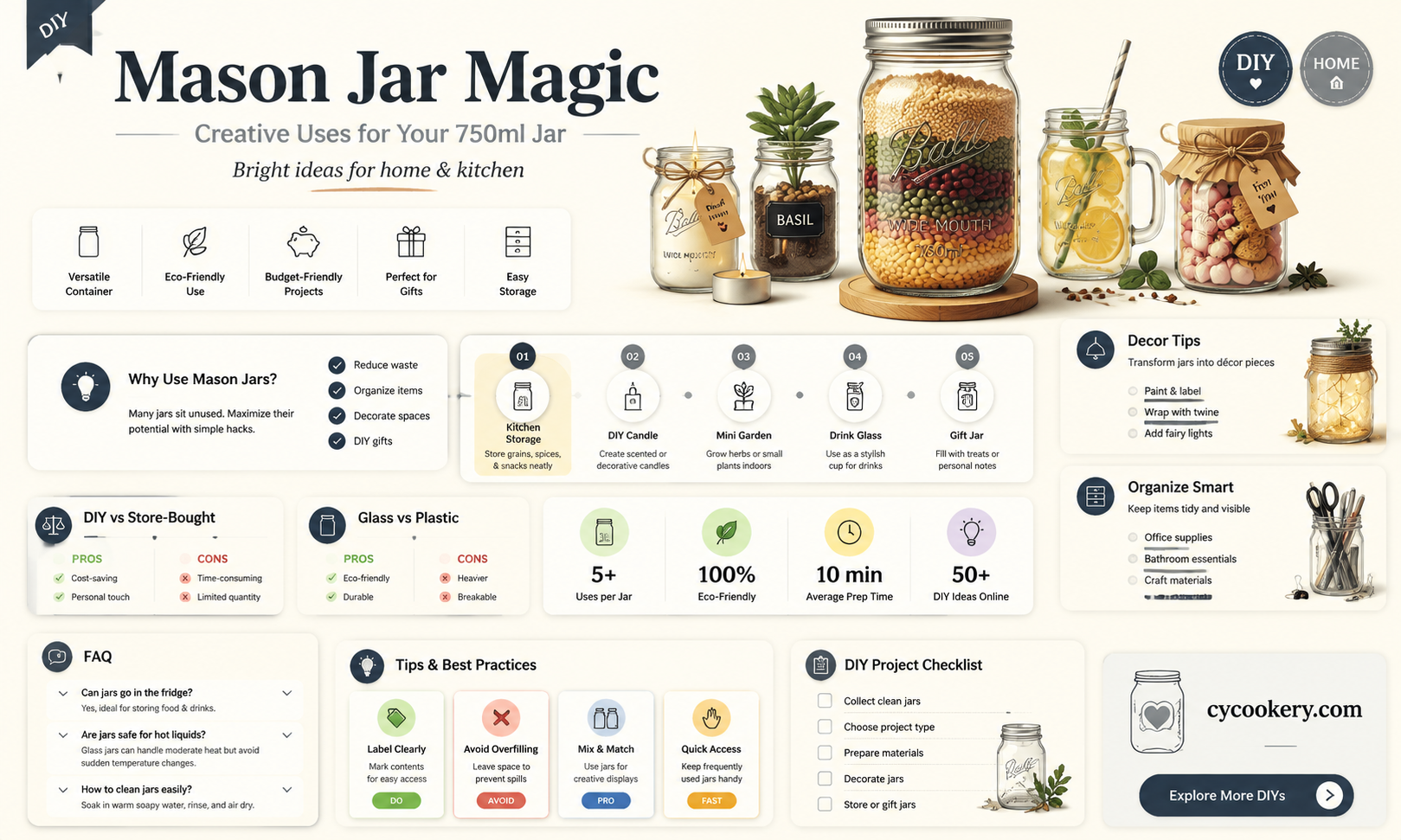 750ml mason jar