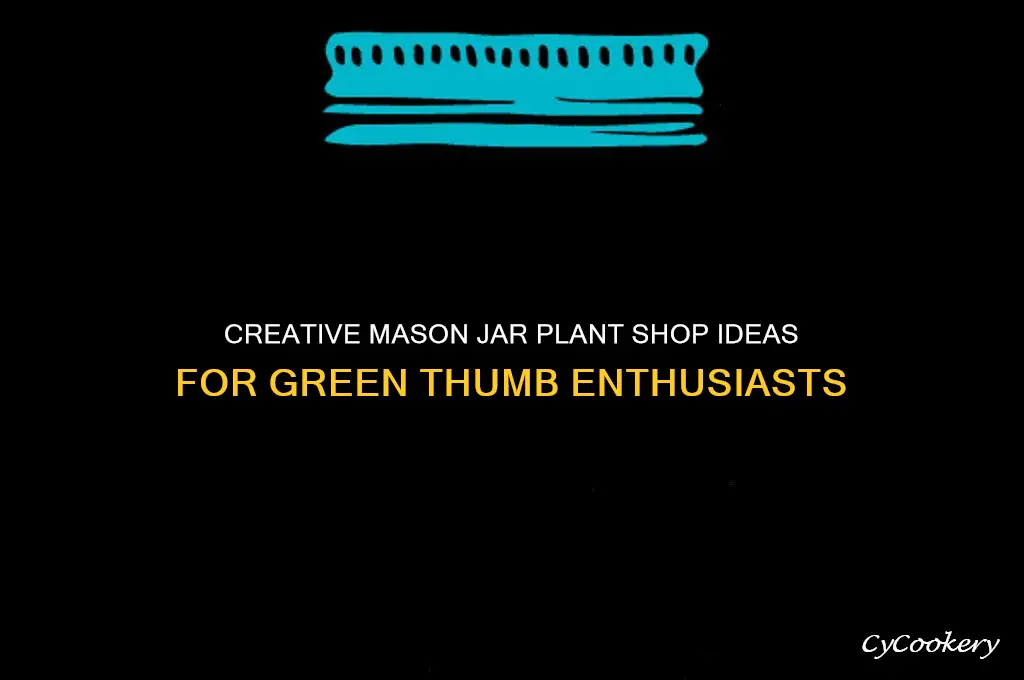 mason jar plant shop