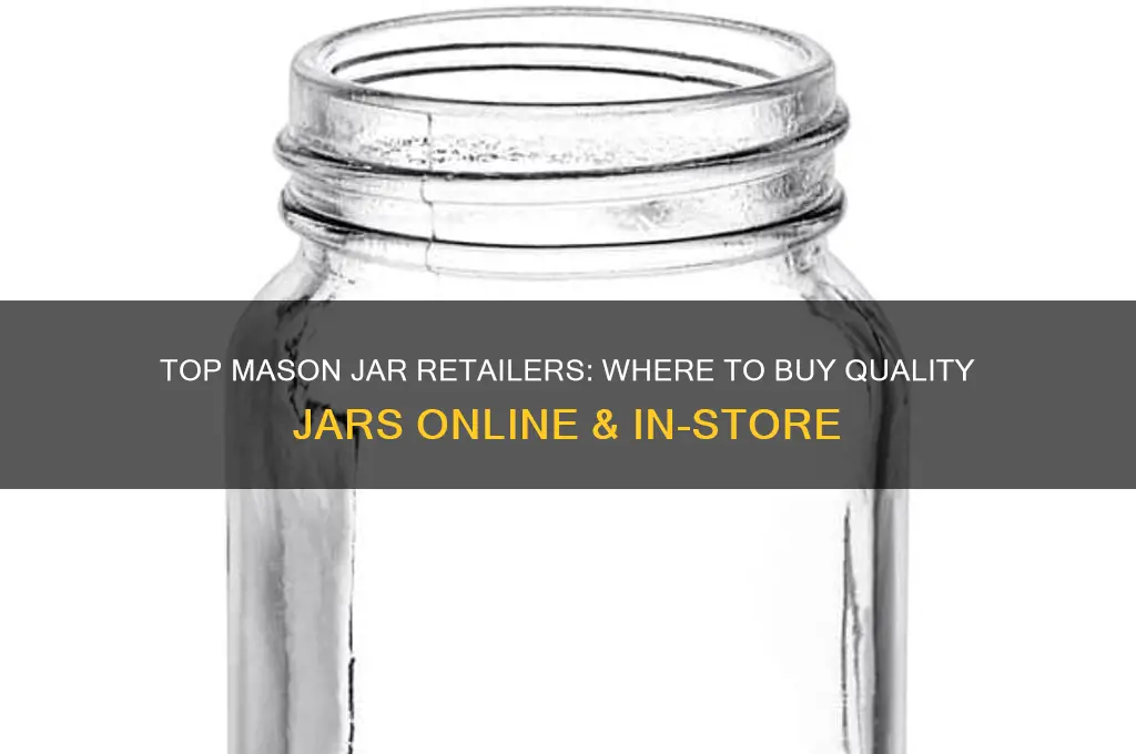 mason jar retailers