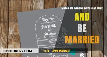 Eat, Drink, and Be Married: Charming Mason Jar Wedding Invites