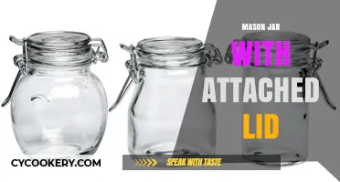 Innovative Mason Jar Design: Attached Lid for Easy Storage & Convenience