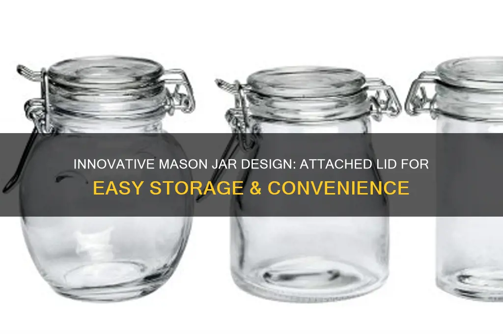 mason jar with attached lid