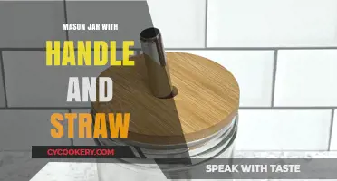 Eco-Friendly Mason Jar with Handle and Straw: Perfect for Beverages