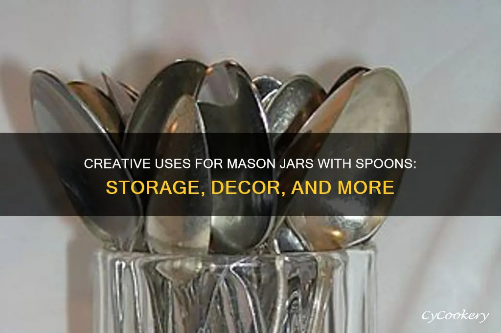 mason jar with spoon