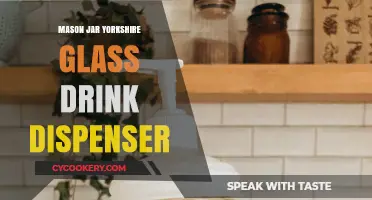 Elegant Mason Jar Yorkshire Glass Drink Dispenser for Parties