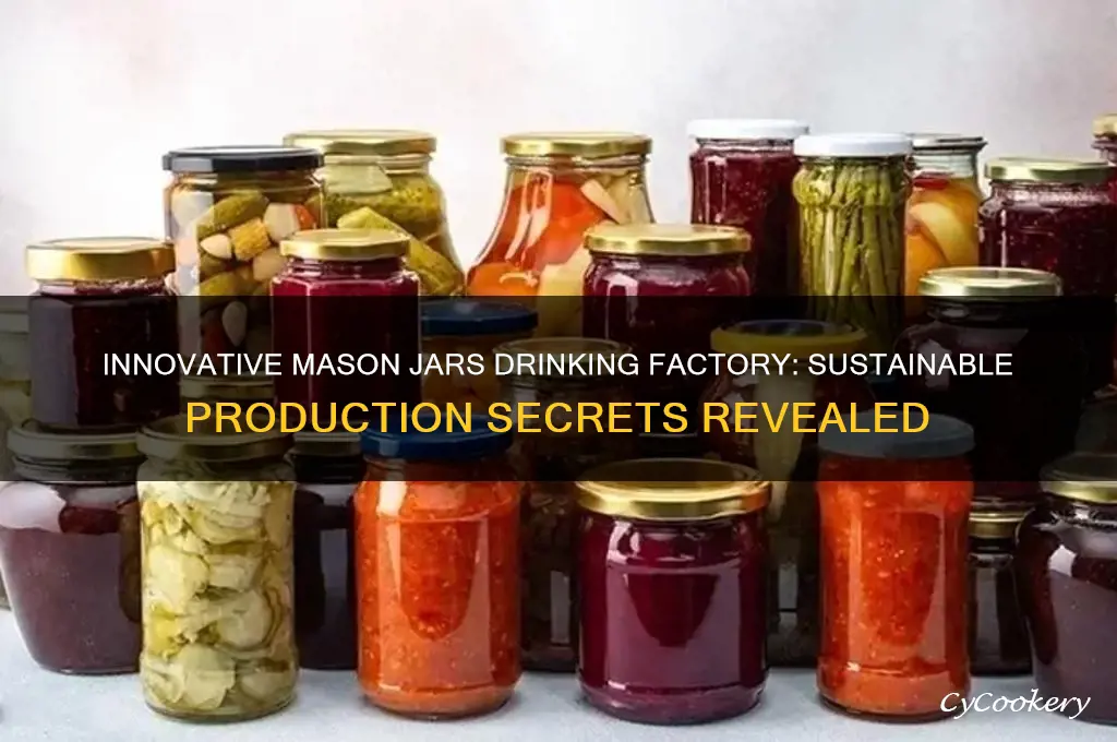 mason jars drinking factory