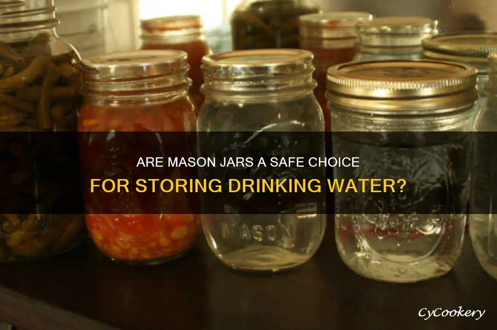mason jars safe drinking water