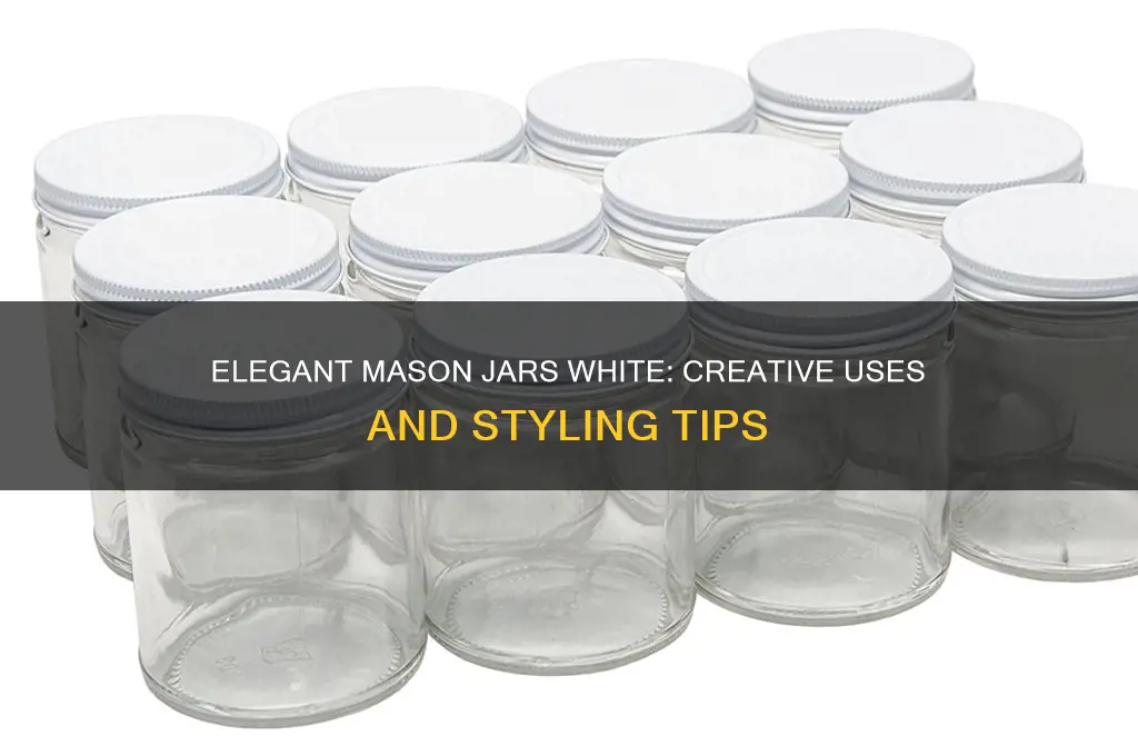 mason jars white