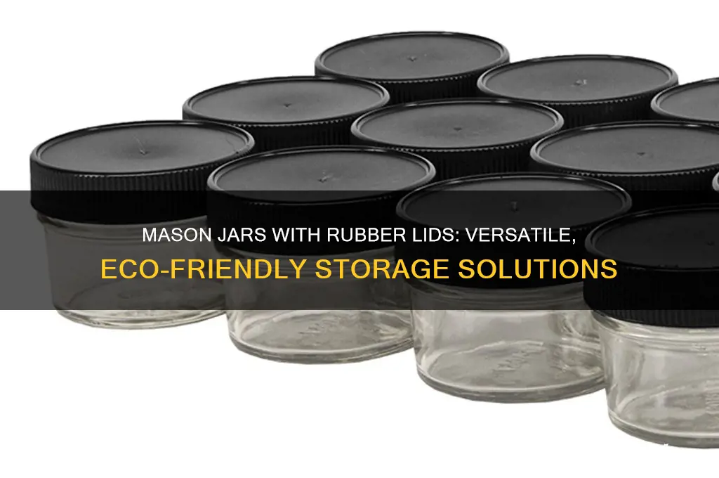 mason jars with rubber lids