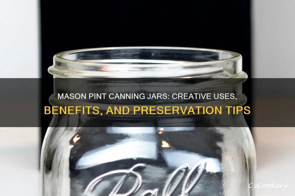 mason pint canning jars