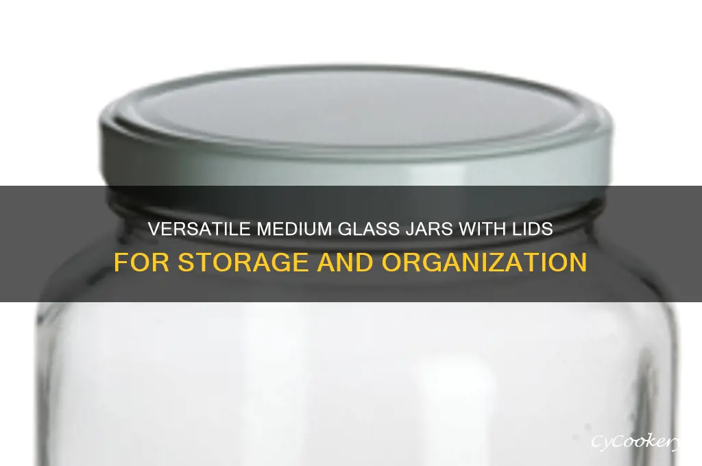 medium glass jars with lids