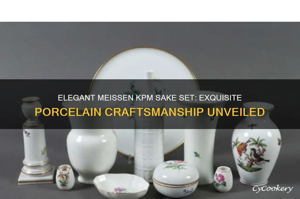 meissen kpm sake set porcelain