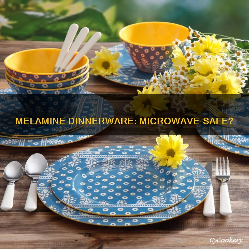 melamine microwave safe dinnerware set