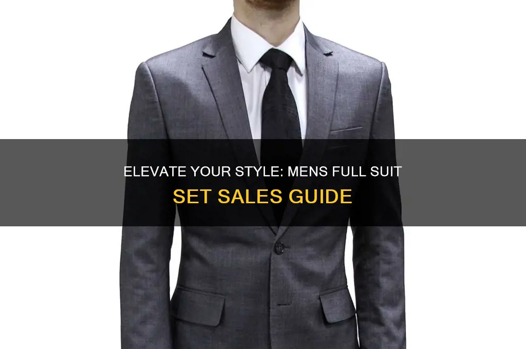mens full suit set sakes