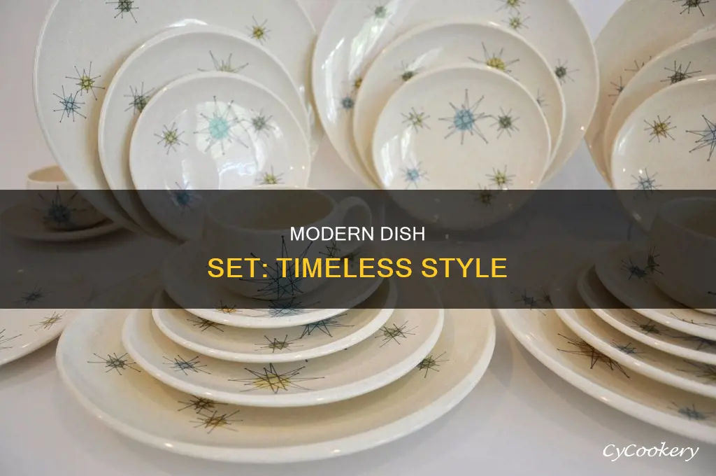 mid century modern dish set