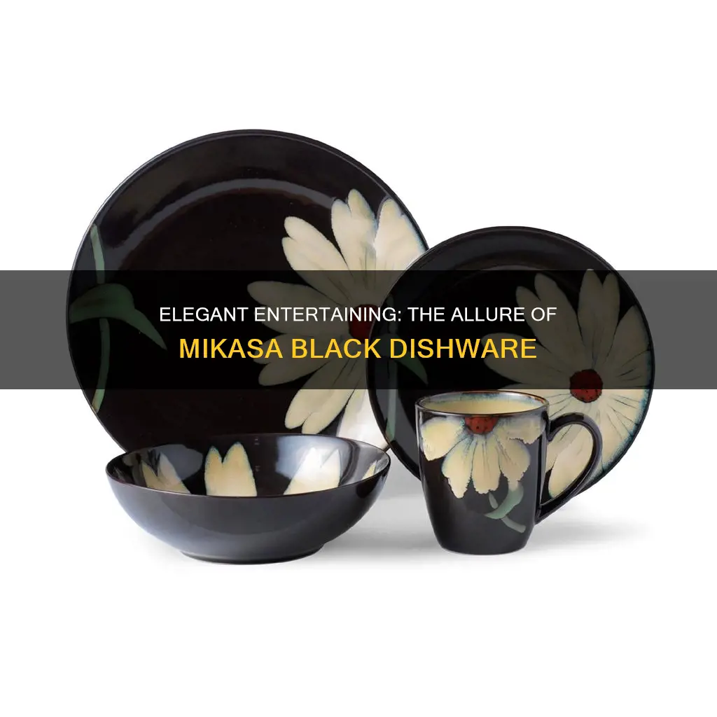 mikasa black dishes