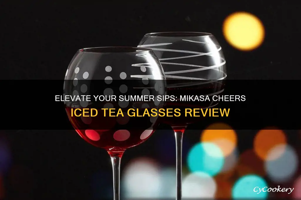 mikasa cheers iced tea glasses