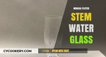 Elegant Mikasa Fluted Stem Water Glass: A Timeless Tableware Essential