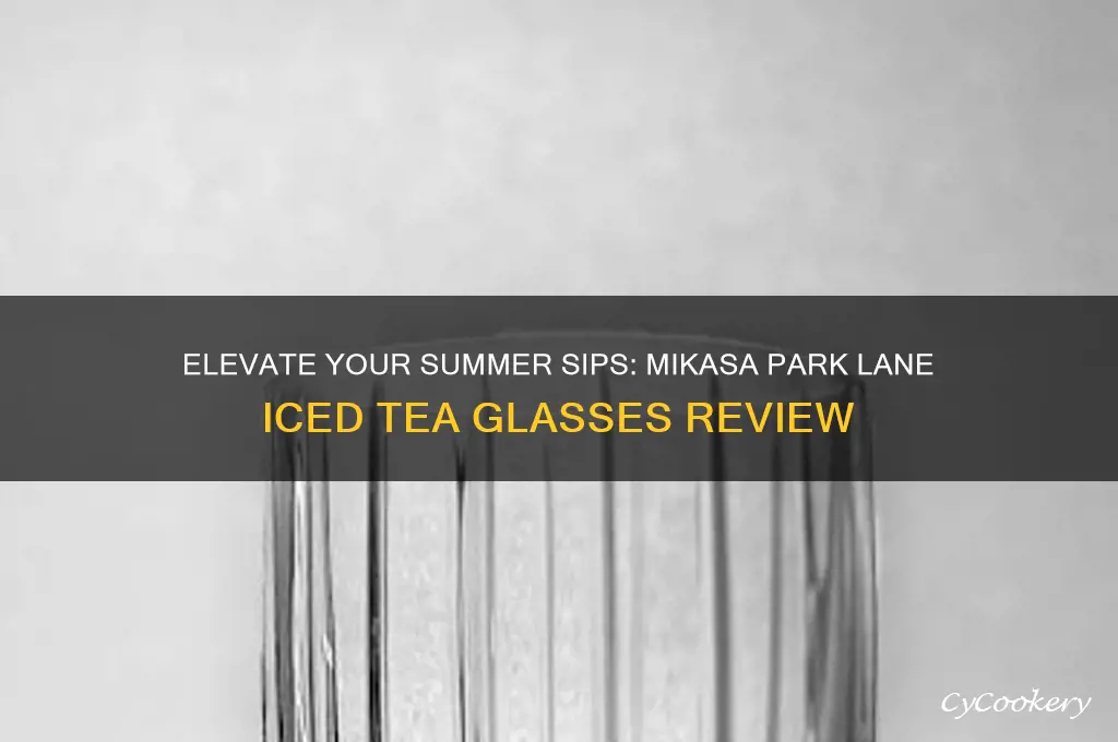 mikasa park lane iced tea glasses