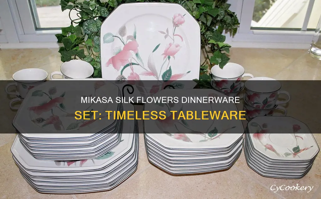 mikasa silk flowers dinnerware set