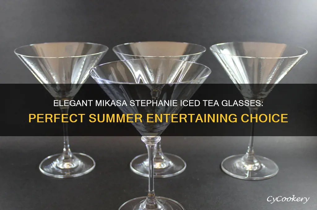 mikasa stephanie iced tea glasses