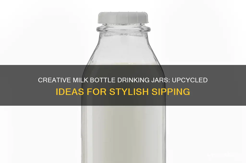 milk bottle drinking jars