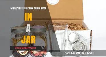 DIY Miniature Spirit Mix Drink Gifts in a Jar Ideas
