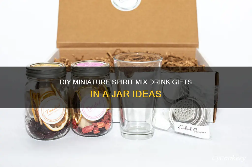 miniature spirit mix drink gifts in a jar