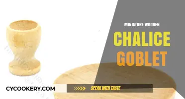 Crafting Elegance: The Art of Miniature Wooden Chalice Goblets