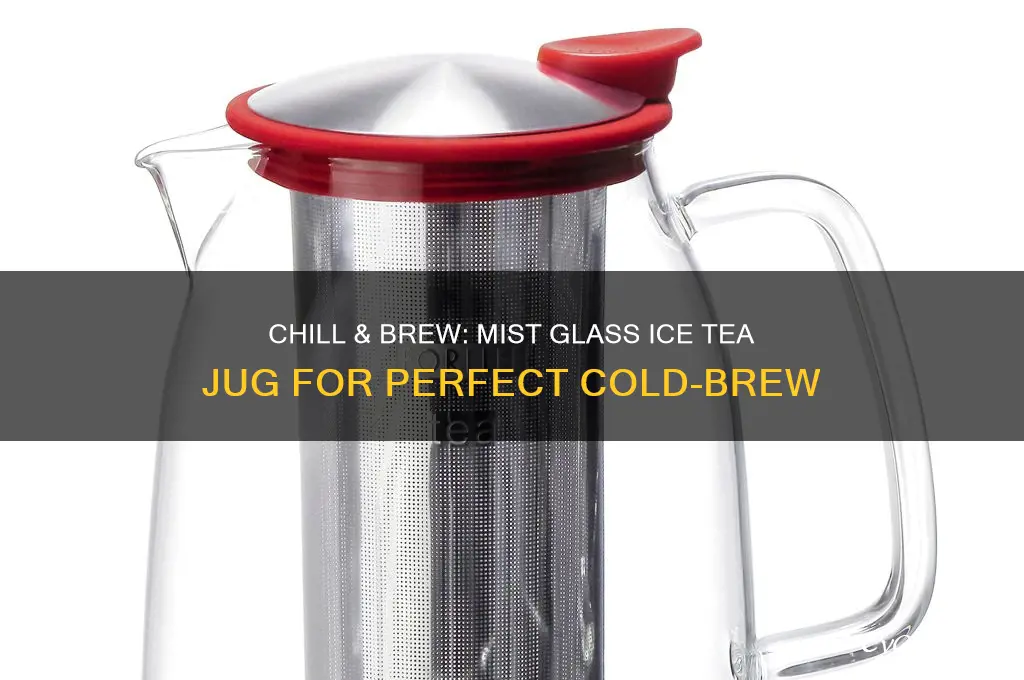 mist glass ice tea jug for cold-brew