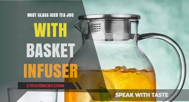 Mist Glass Iced Tea Jug: Perfect Brew with Basket Infuser