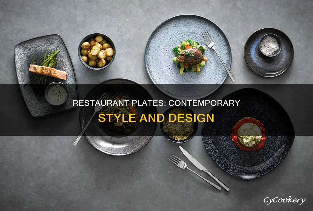 modern restaurant plates