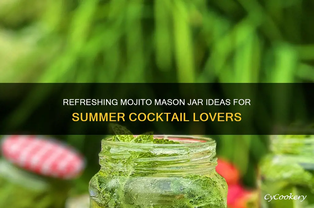 mojito mason drinking jars