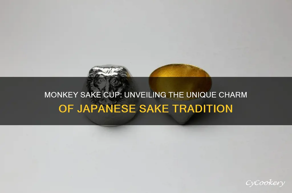 monkey sake cup