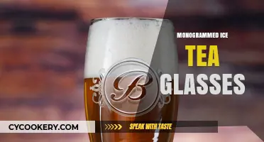 Personalized Refreshment: Elevate Your Summer with Monogrammed Iced Tea Glasses