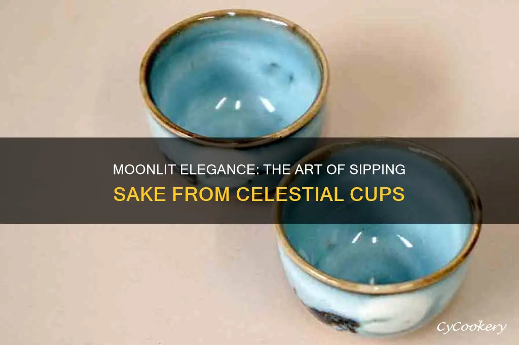 moon sake cup