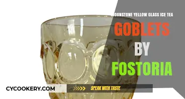 Elegant Moonstone Yellow Glass Fostoria Ice Tea Goblets: A Vintage Delight