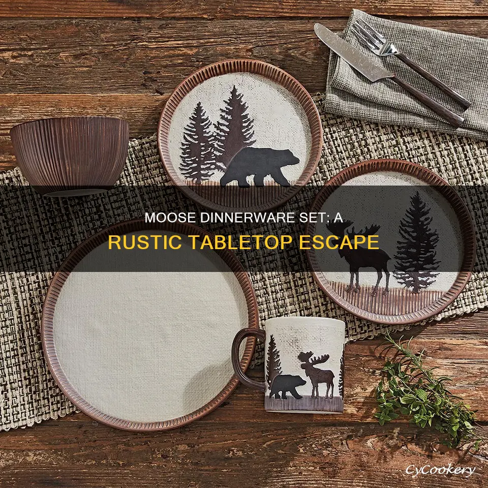 moose dinnerware set