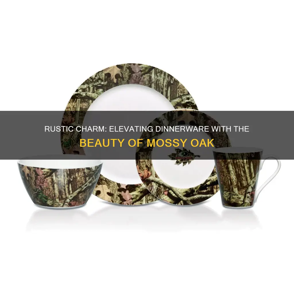 mossy oak dinnerware set