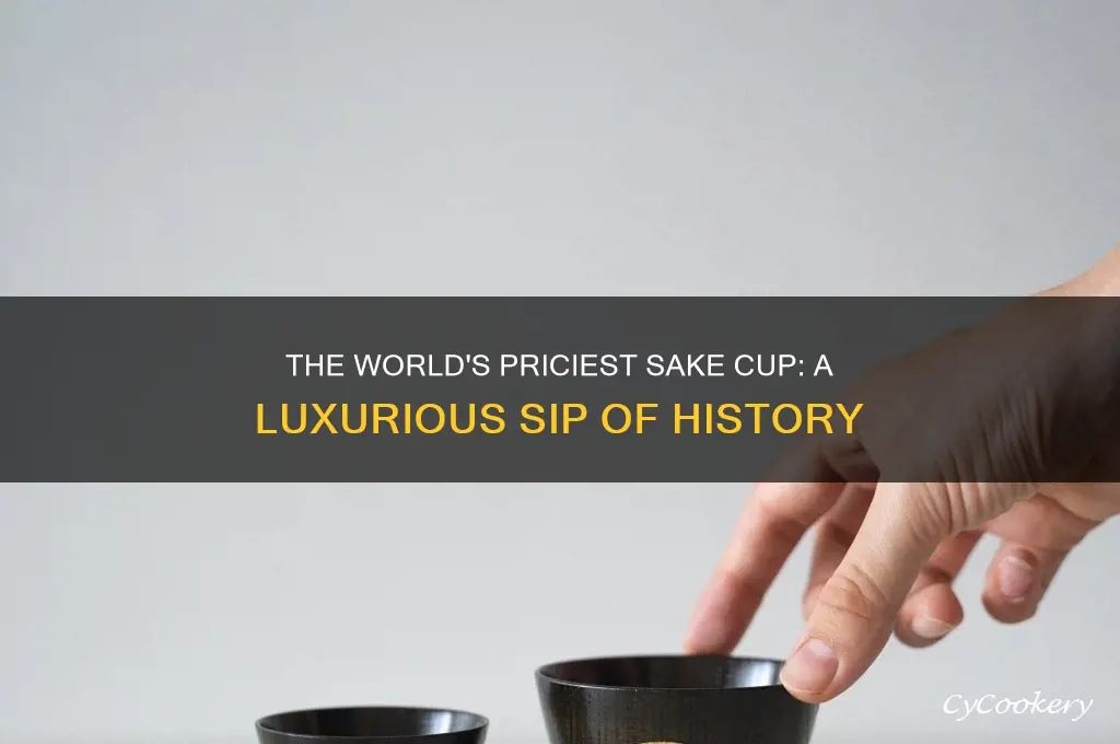 most rxpensive sake cup