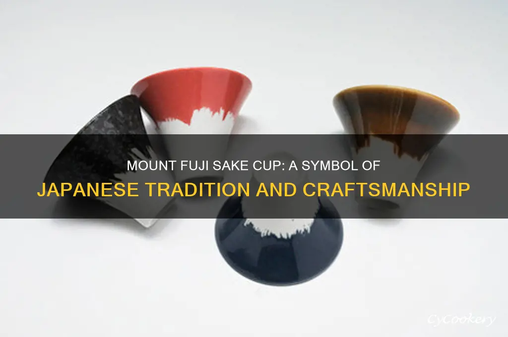 mount fuji sake cup