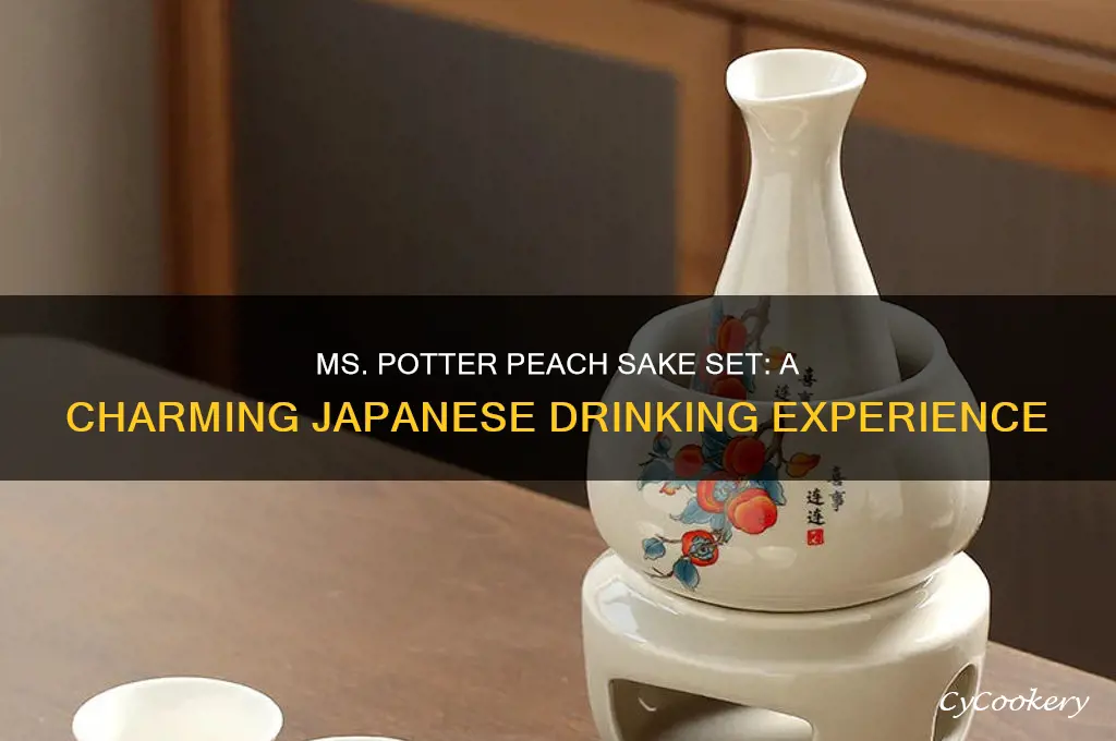 ms potter peach sake set