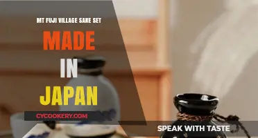 Authentic Mt. Fuji Village Sake Set: Handcrafted Japanese Elegance