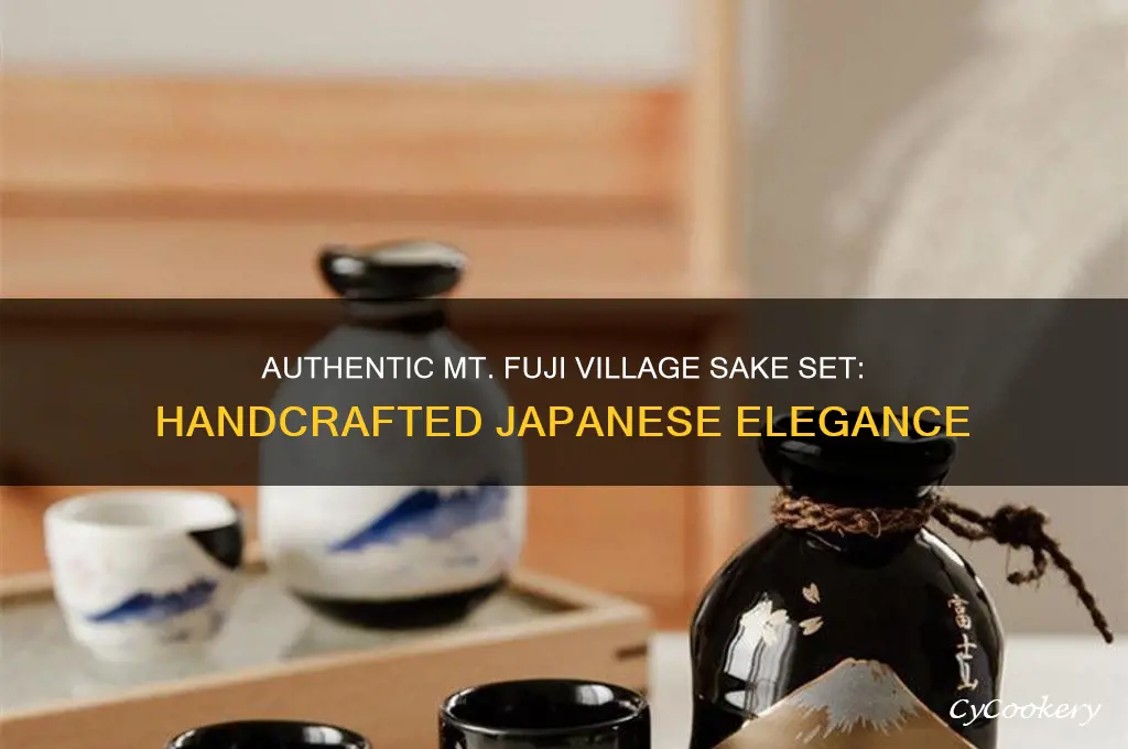 mt fuji village sake set made in japan